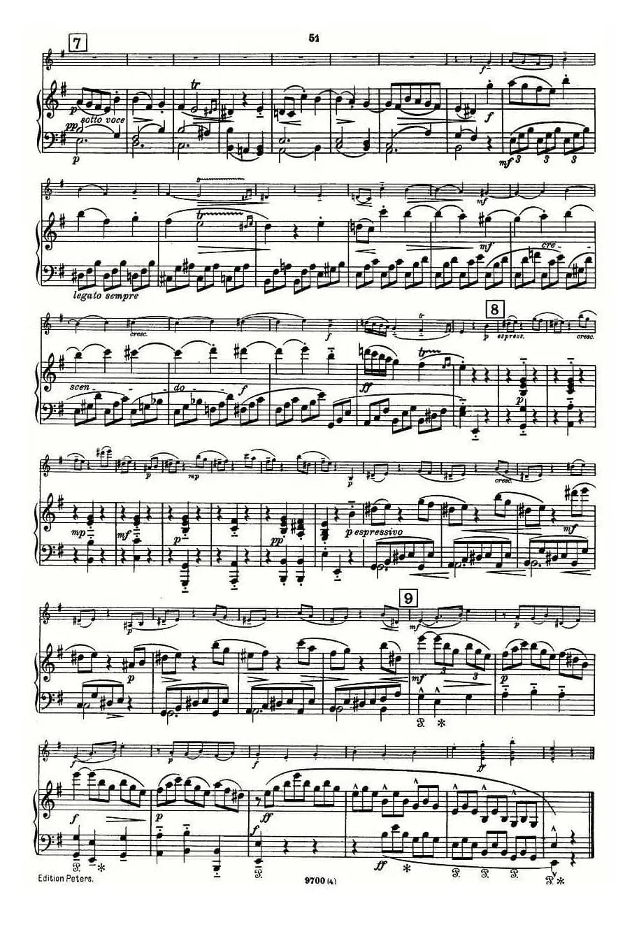 Mozart - Violin Sonata No.4, KV. 304（第四小提琴奏鸣曲）