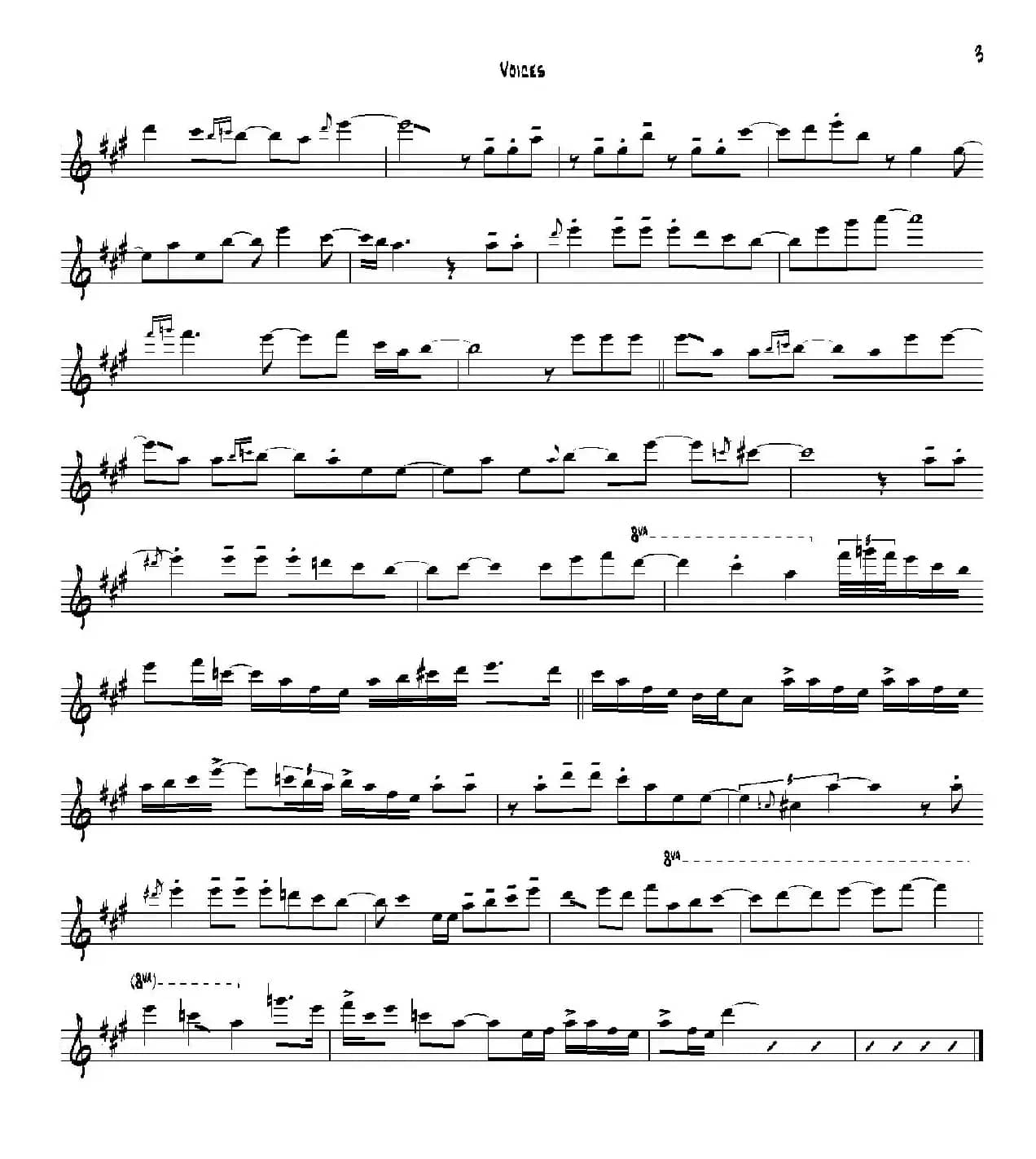 Voices（次中音萨克斯）