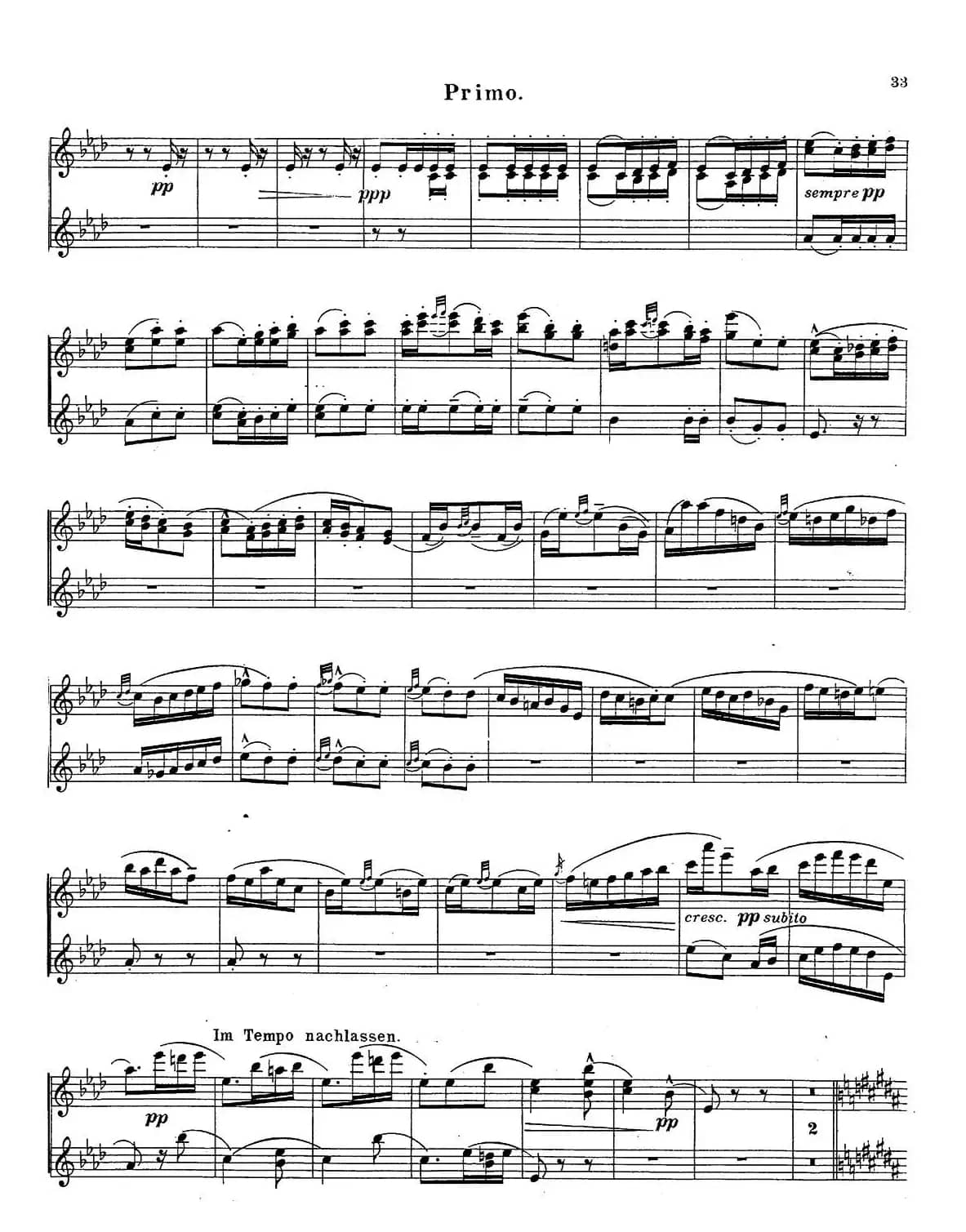 c小调第二交响曲“复活”（Ⅱ）（改编四手联弹版）