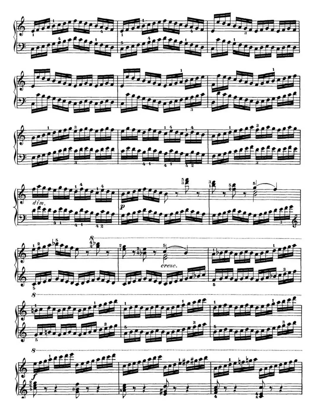 50首车尔尼Op.740钢琴手指灵巧技术练习曲（NO.1）