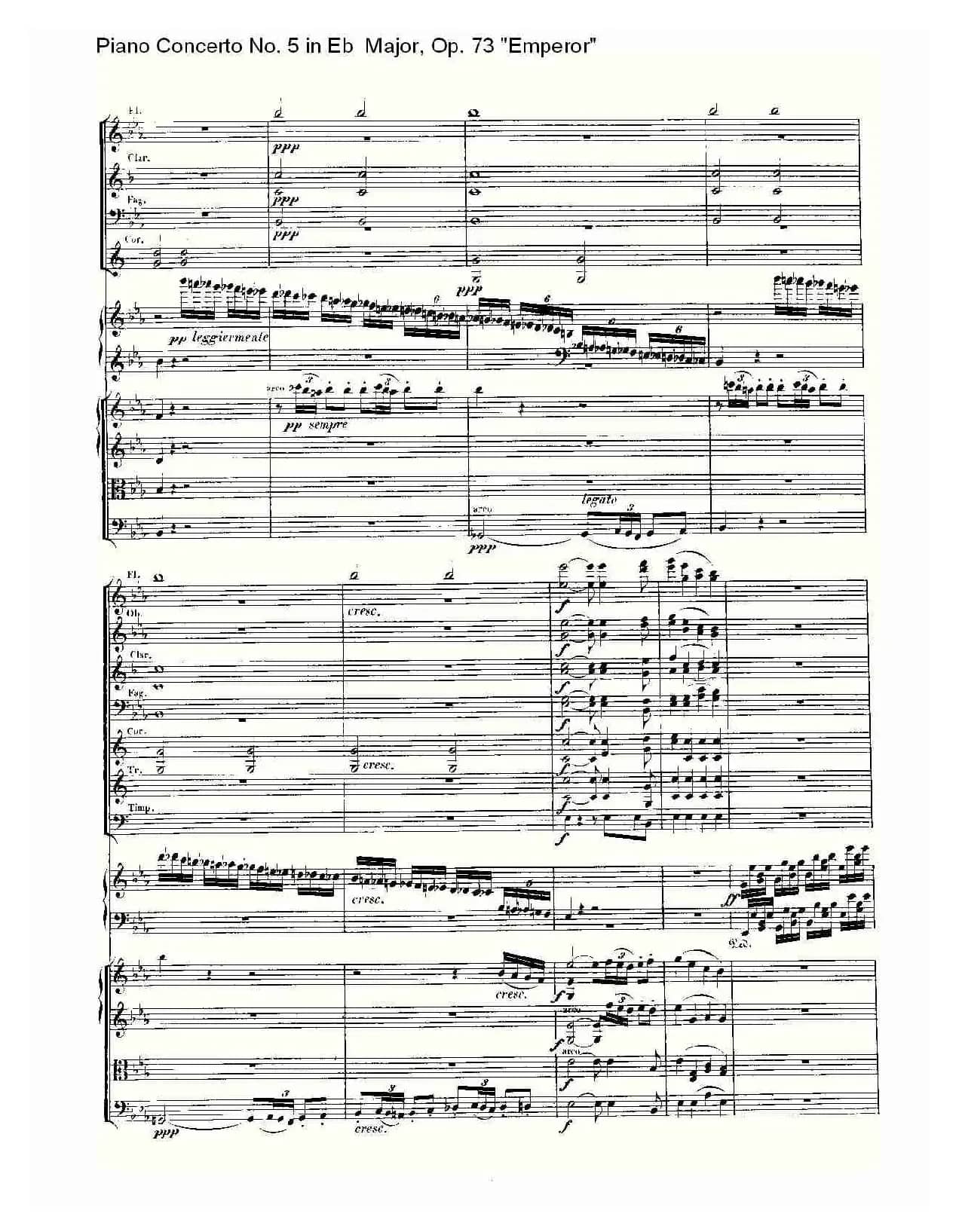 Eb大调钢琴第五协奏曲 Op.73“皇帝” 第一乐章（二）