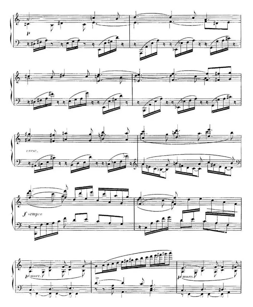 福雷13首船歌：Barcarolle No·9 in A min, Op·101