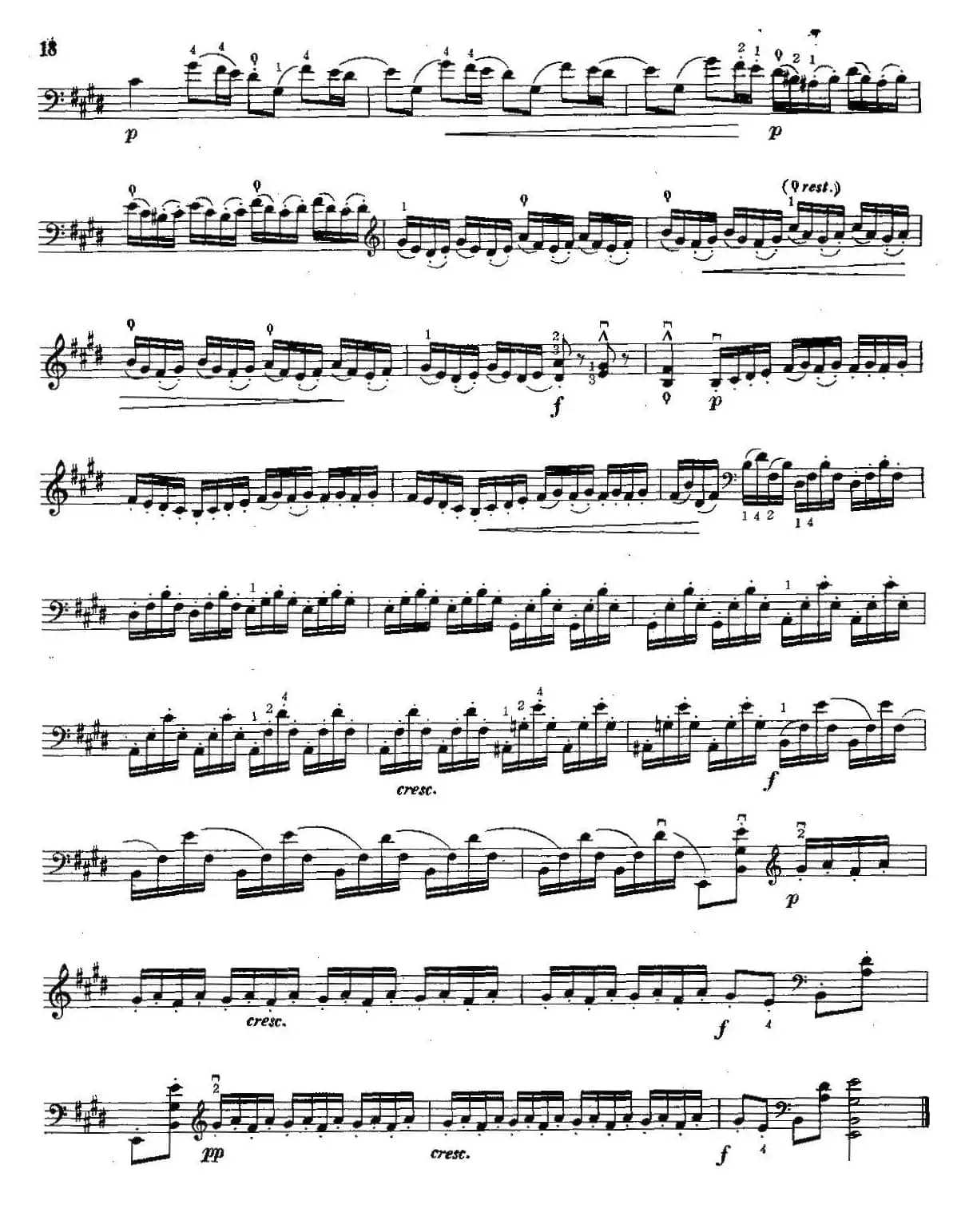 E大调奏鸣曲（大提琴）