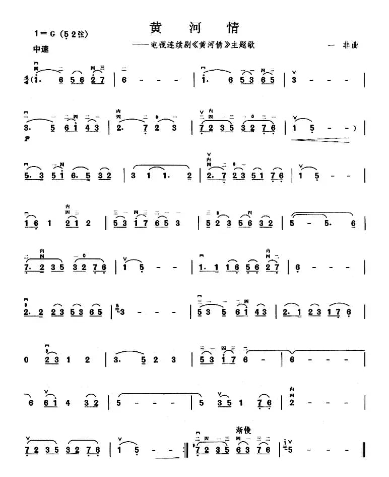 黄河情（同名电视剧主题曲）
