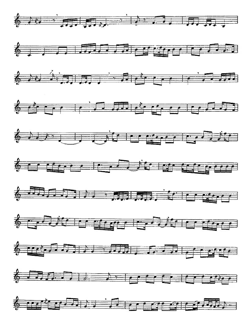 十二木卡姆：Ⅺ 西尕木卡姆 496——509（主旋律谱）