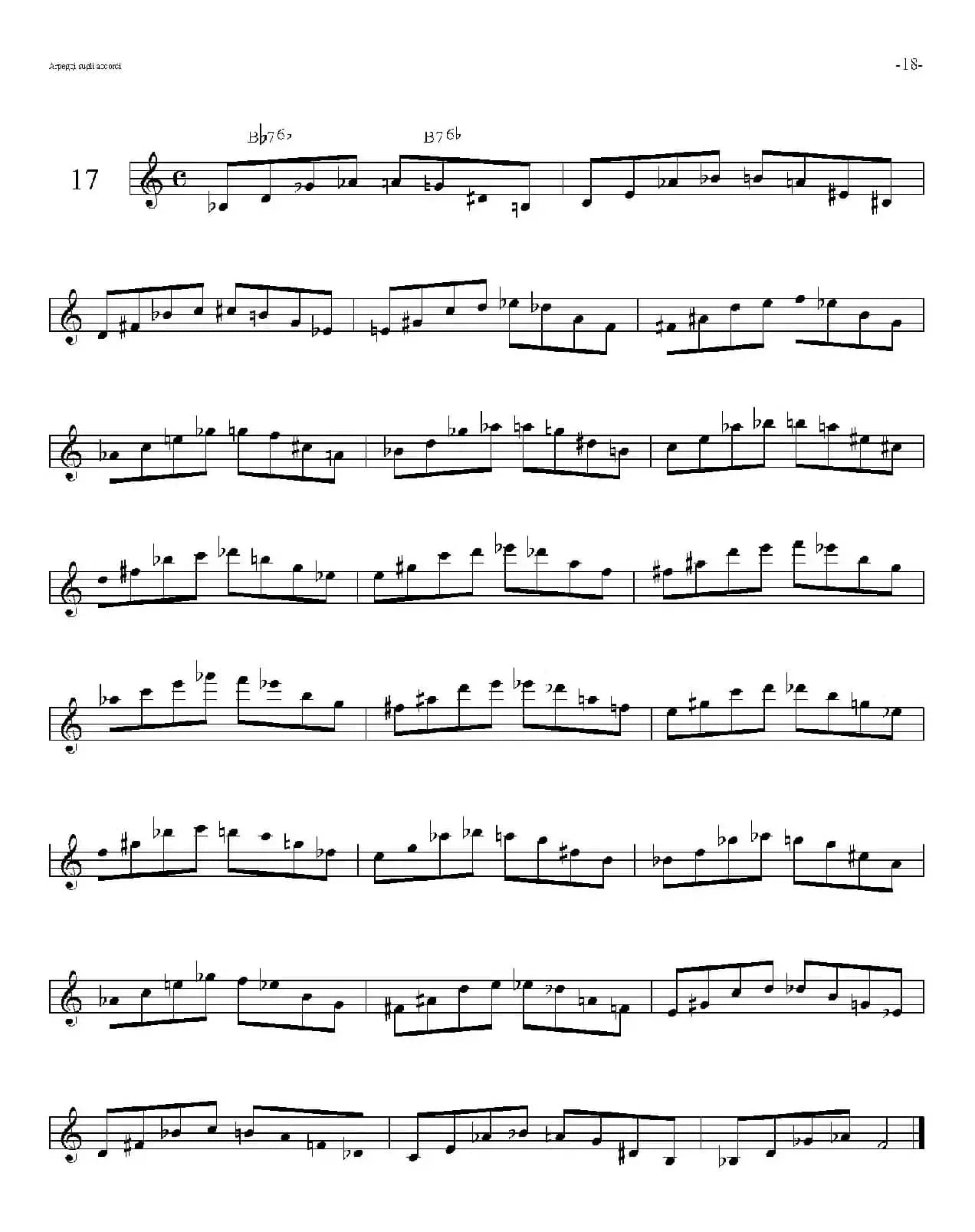 Sax Arpeggi sassofono F（音阶练习（上）16——20）