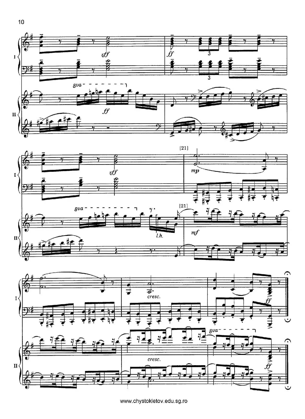 Nutcracker Op.71 芭蕾舞剧《胡桃夹子》（改编双钢琴版·第二部分）