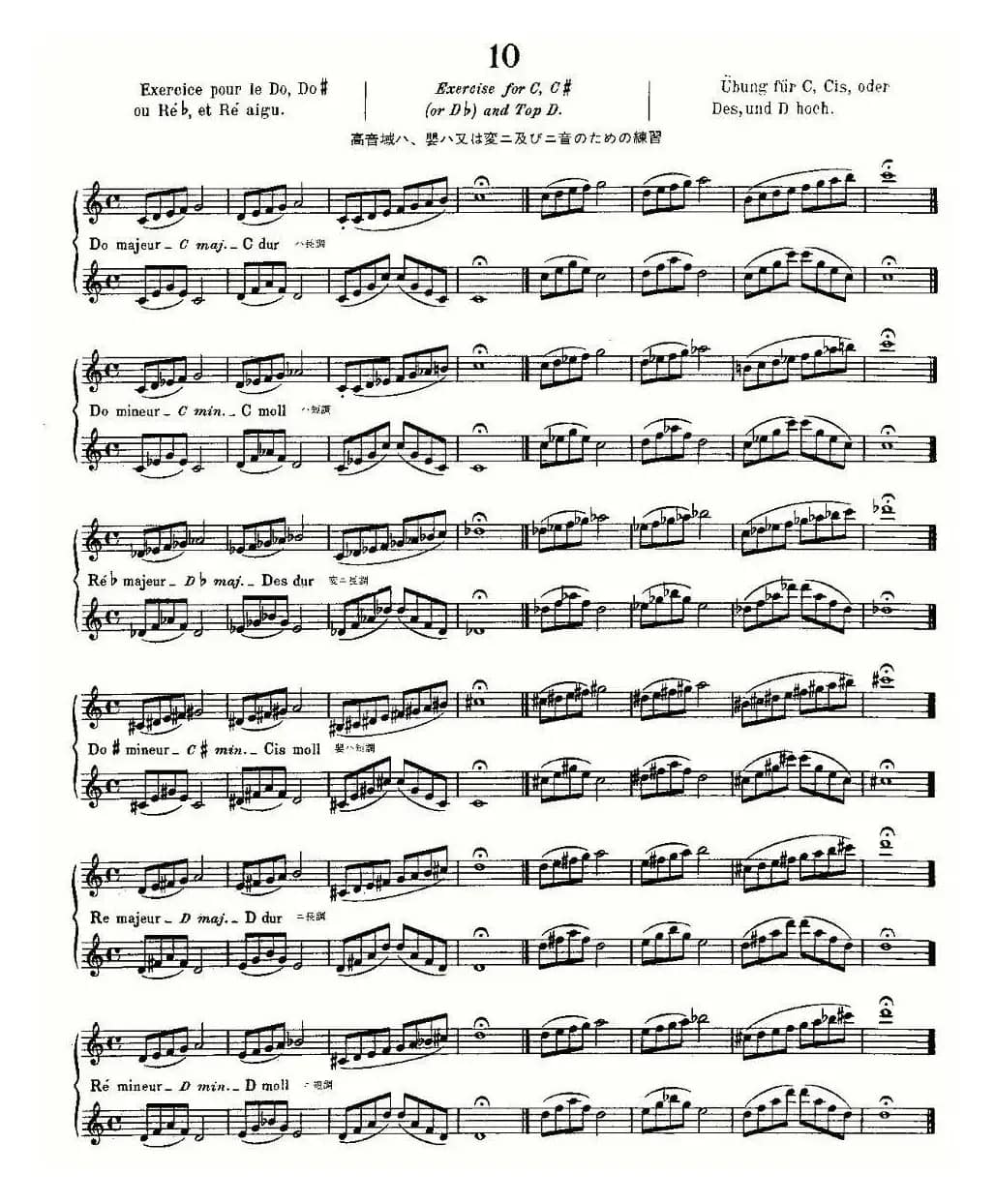 初级练习之10（Alphonse Ludec - Debutant Flutiste）