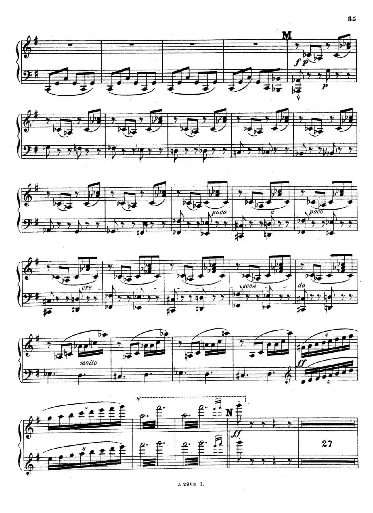 Symphony on a French Mountain Air Op.25（法国山歌交响曲·钢琴独奏·Ⅲ）