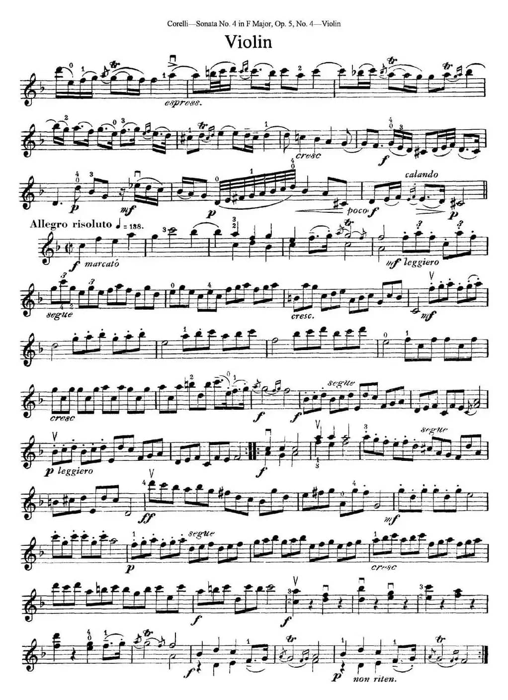 Sonata No.4 in F MajorOp.5 No.4