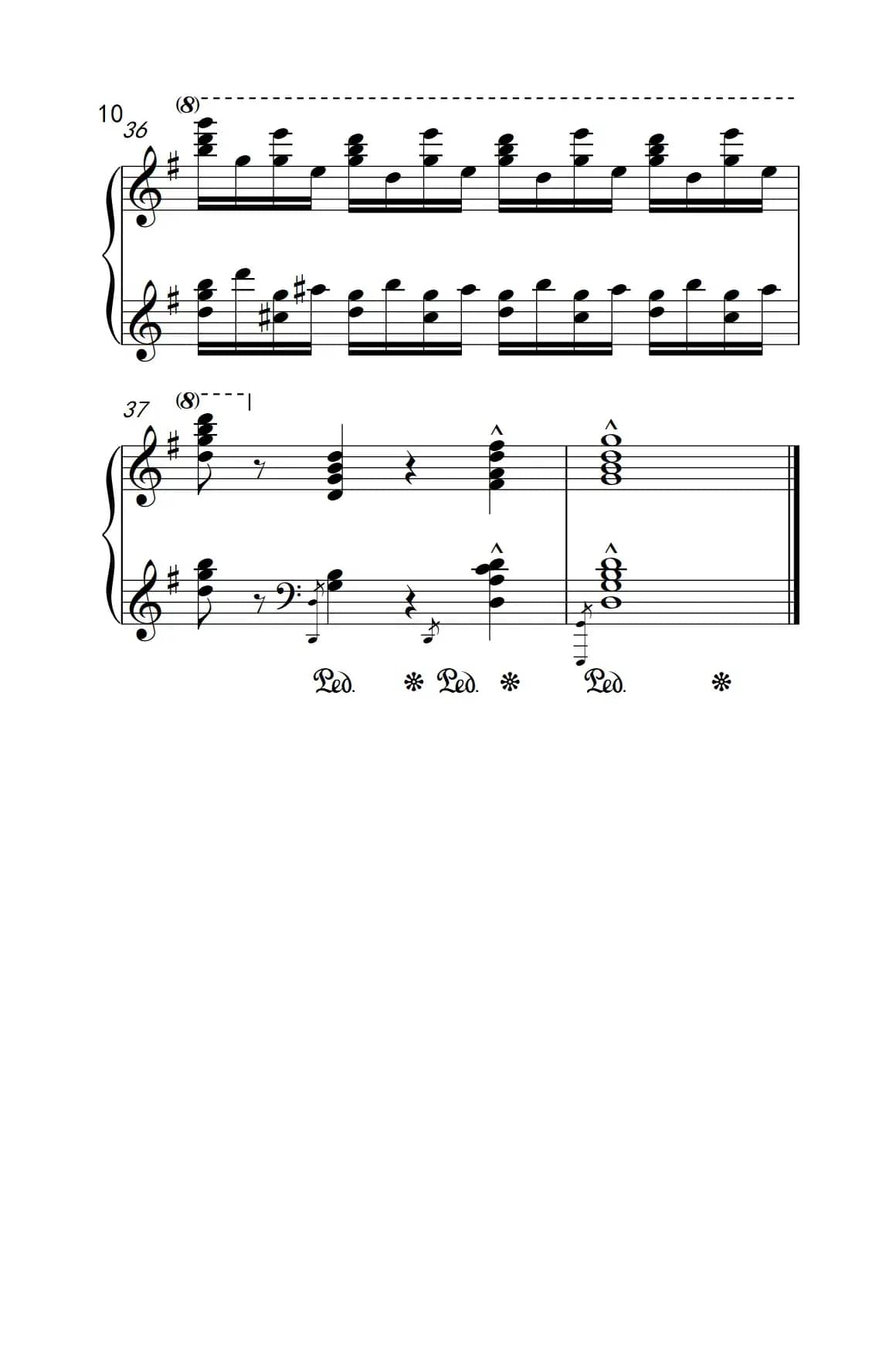 莫什科夫斯基 钢琴练习曲（第三首）