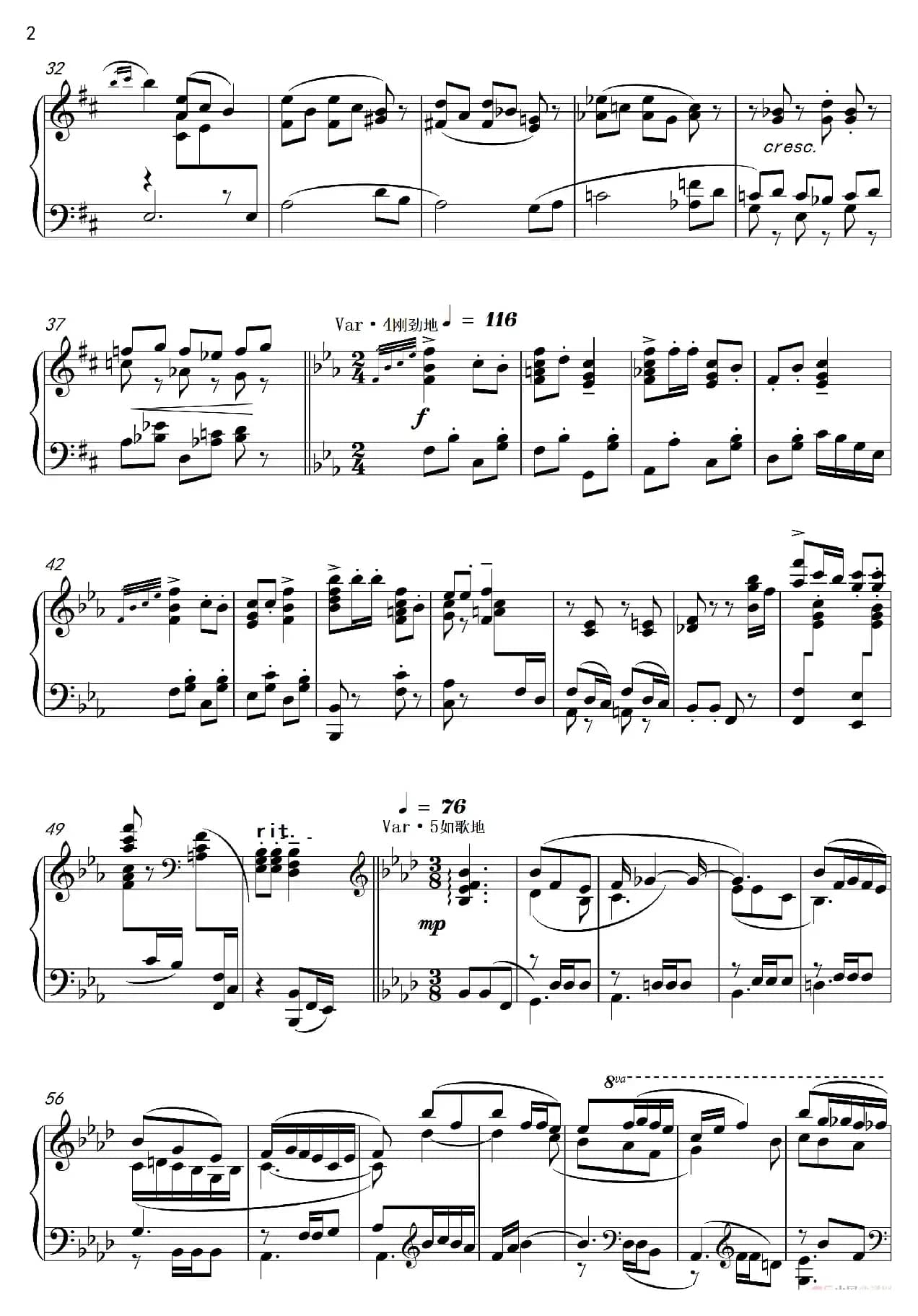 变奏曲“邀舞”Variations Lnvtation to dance（钢琴独奏Piano Solo）