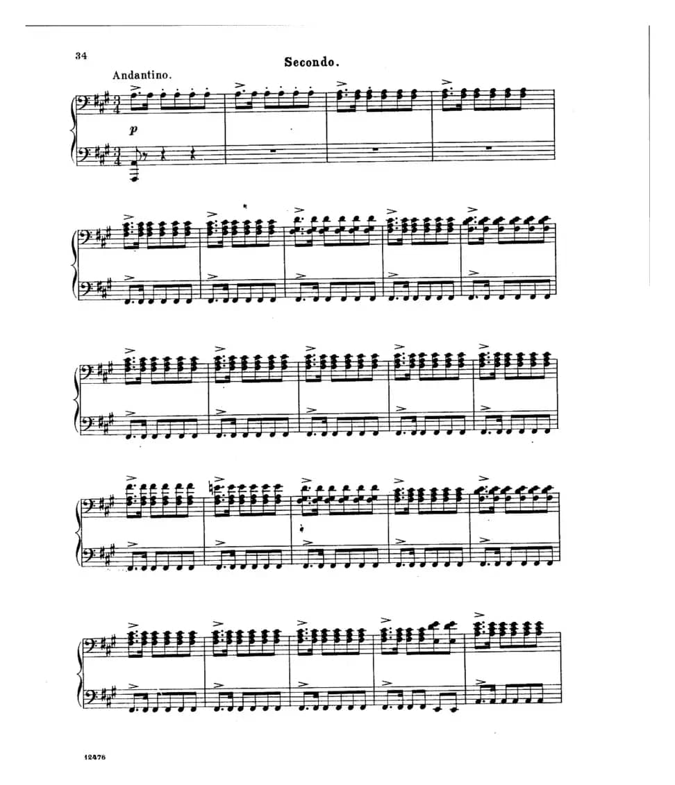 L'Arlesienne Suite No·2（阿莱城姑娘·第二组曲·四手联弹）