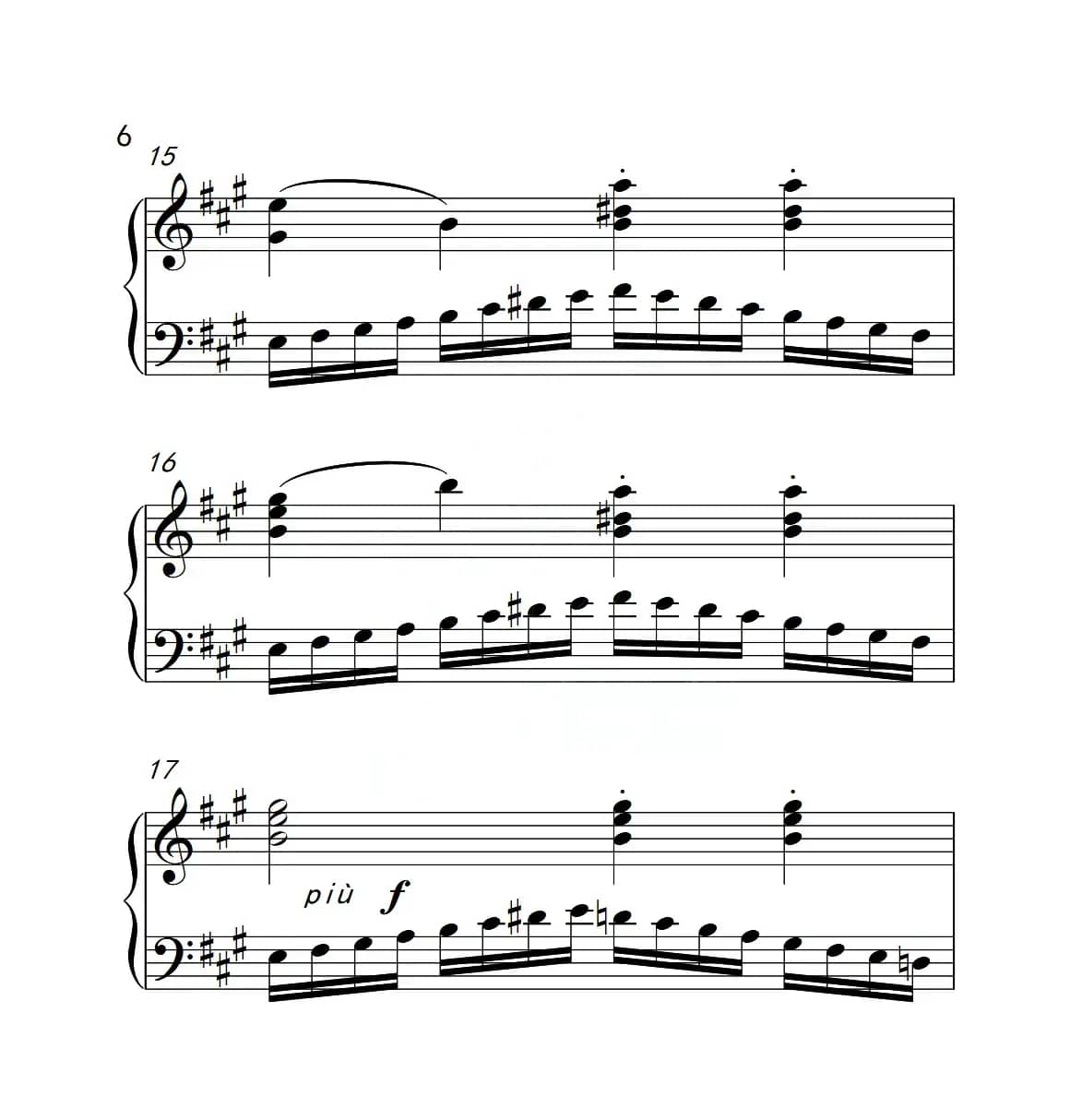 第四级A组 练习曲（中国音乐学院钢琴考级作品1~6级）