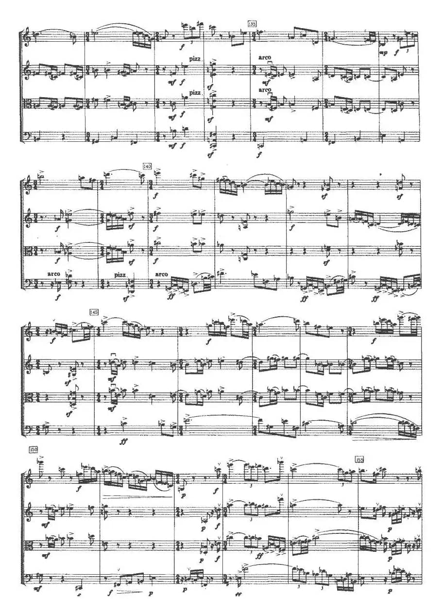 第三弦乐四重奏（第四乐章）