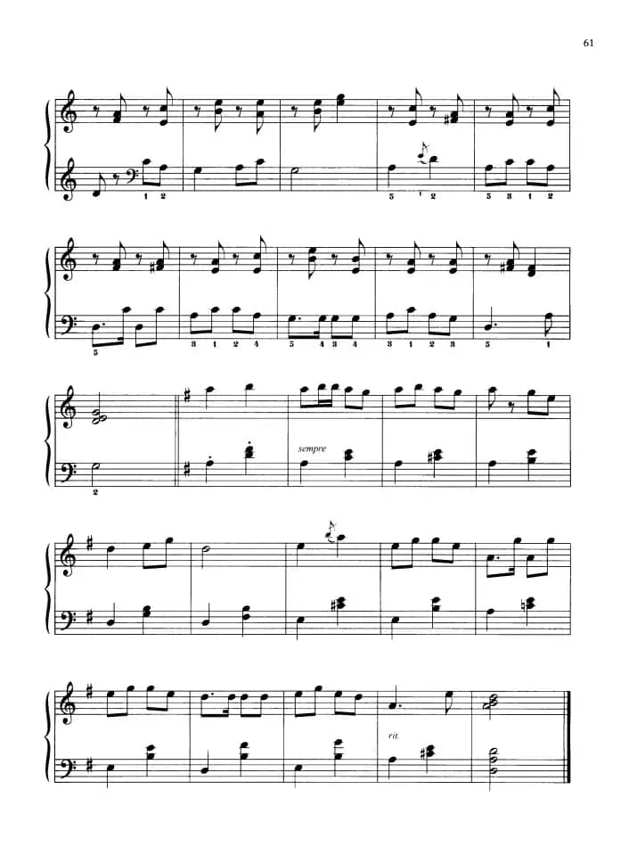 110首中国民歌钢琴小曲集：宜兰调