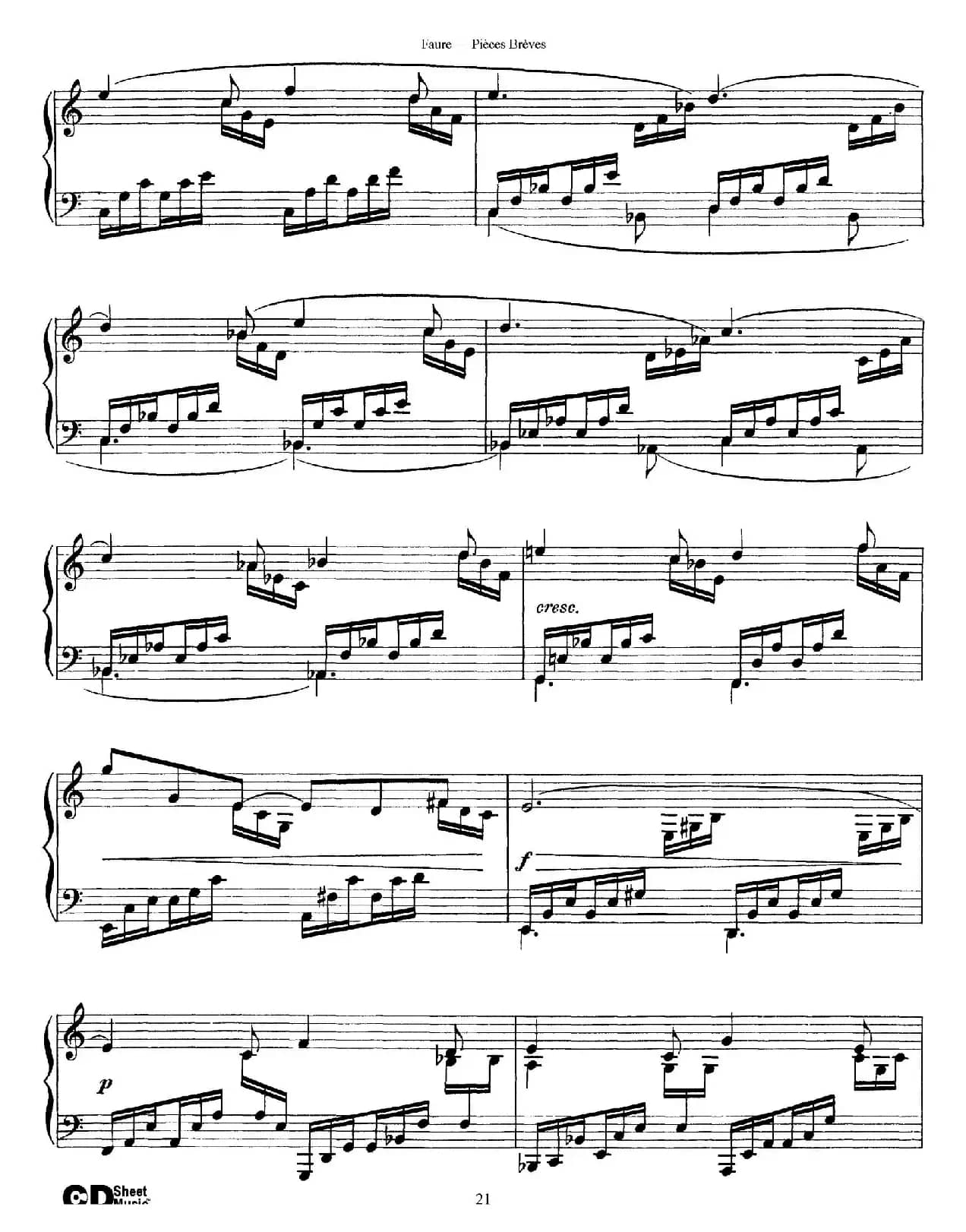 Pieces Breves Op.84（Ⅶ）