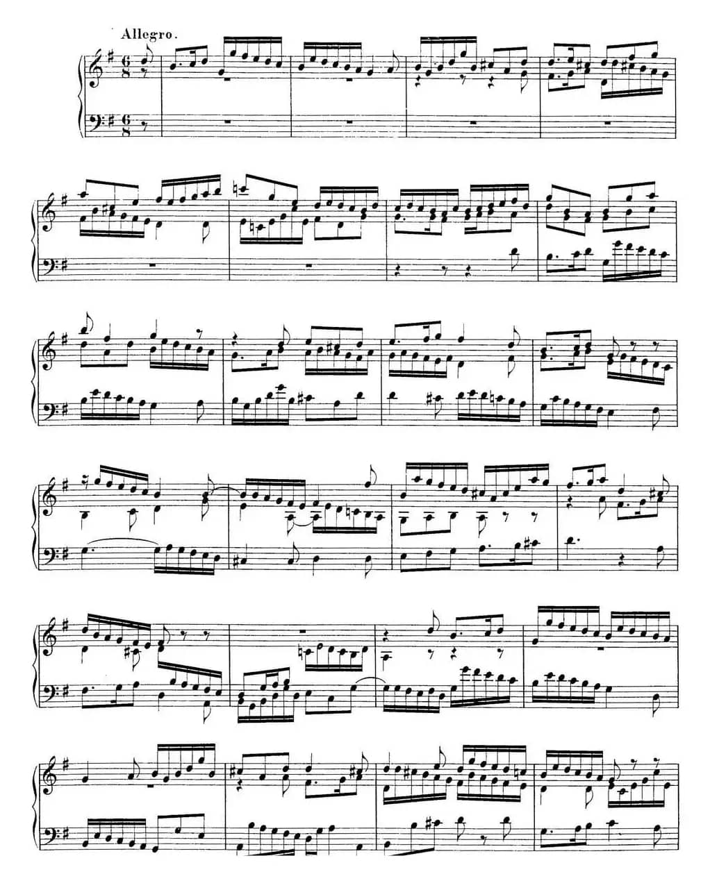 Toccata BWV 916(7首托卡塔·No.7 G大调)