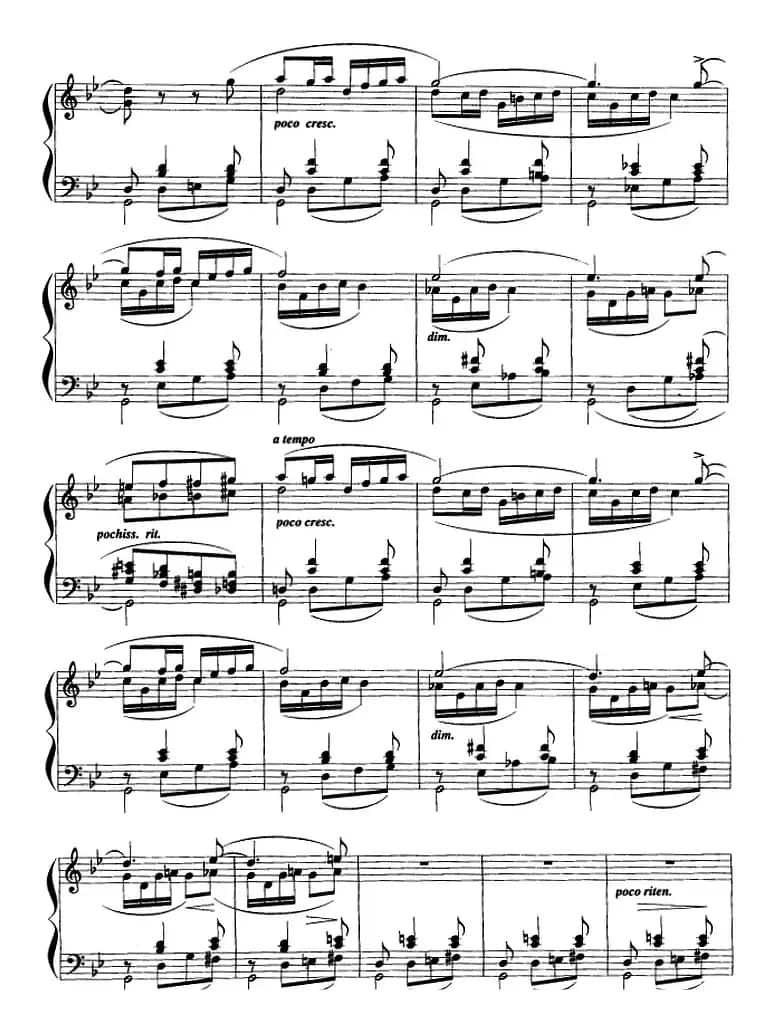 现代钢琴曲：5、春之夜（Op.22，No.8）