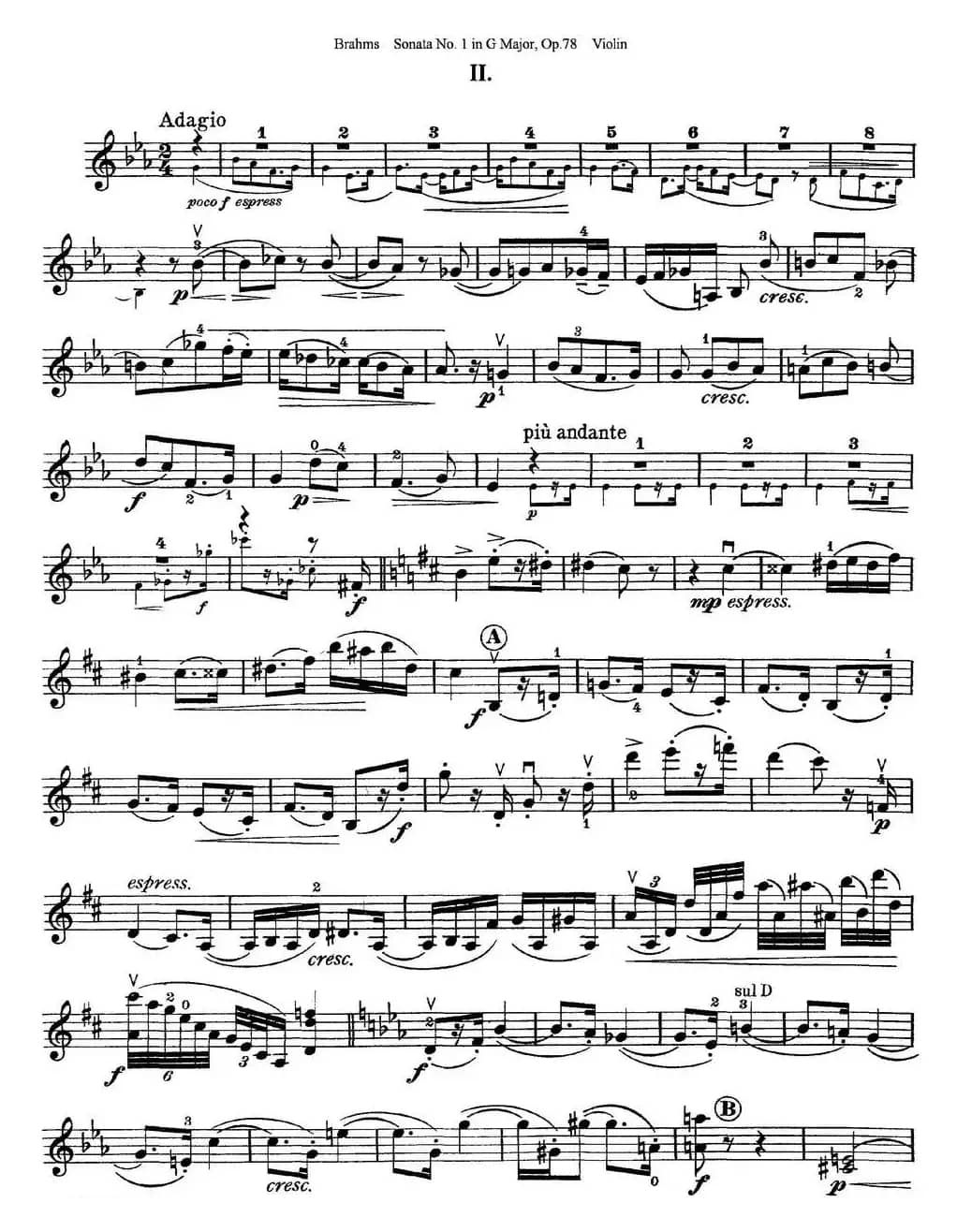 Violin Sonata No.1 in G Major Op.78