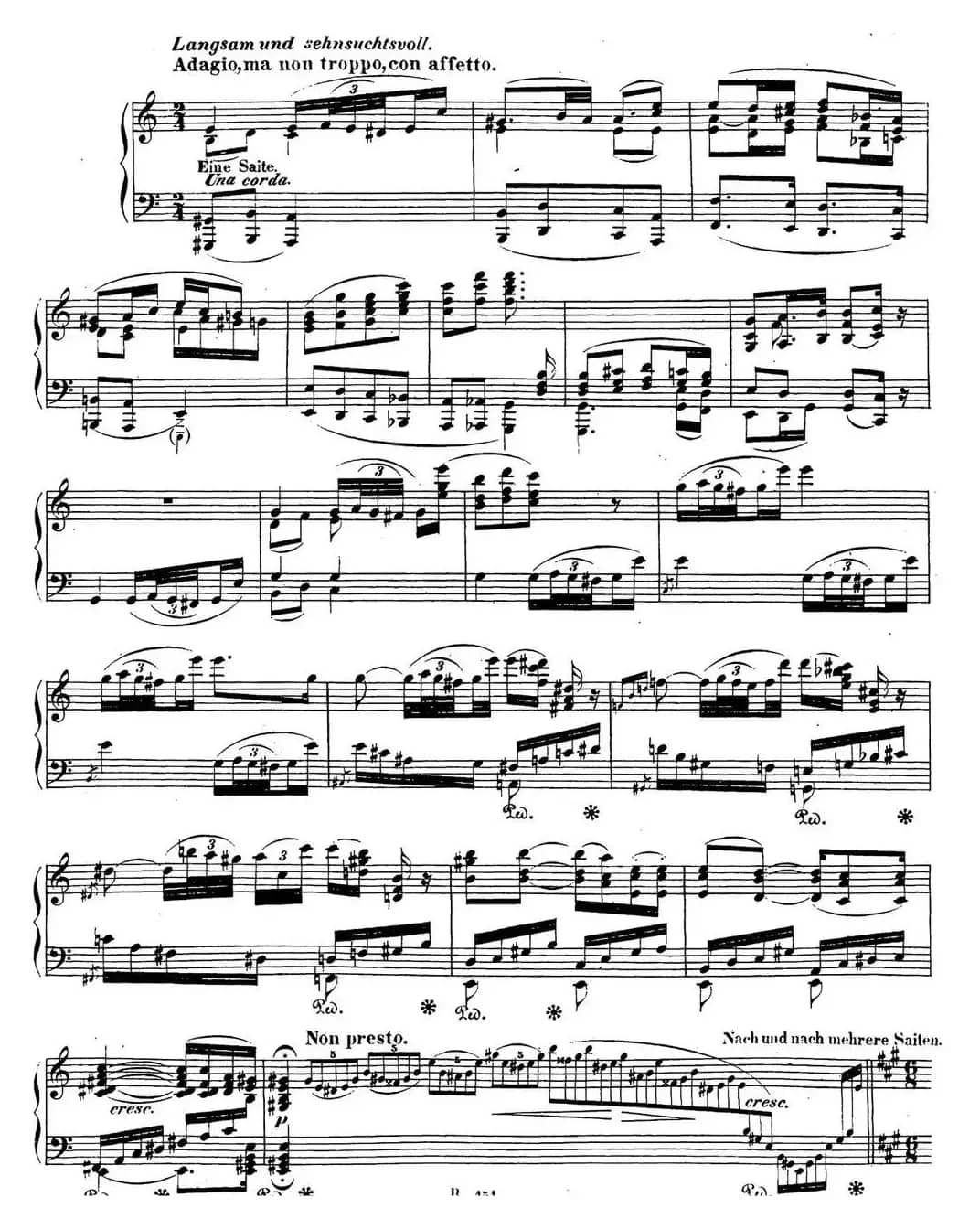 贝多芬钢琴奏鸣曲28 A大调 Op.101 A major