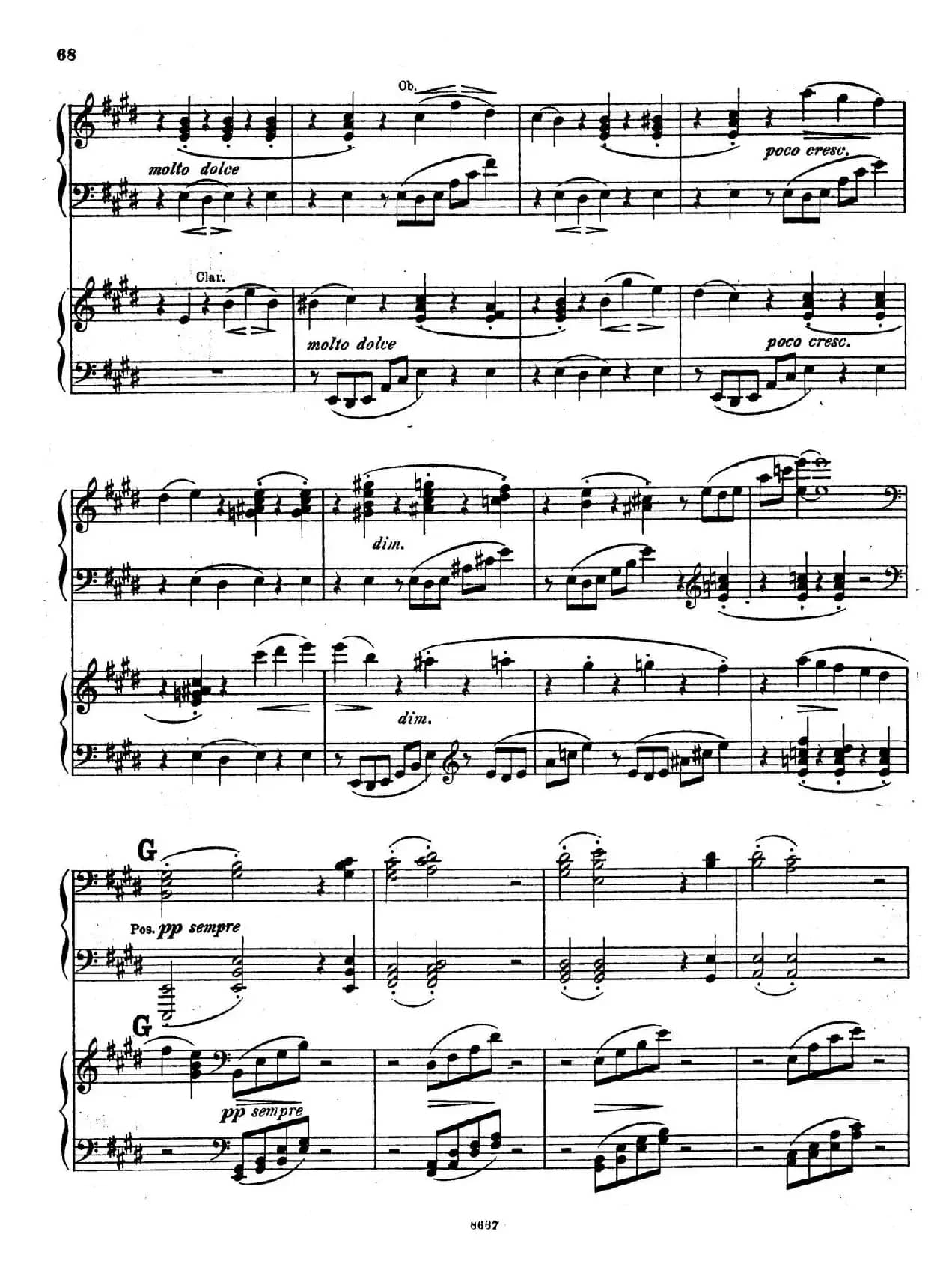 Symphony No.4 in e Minor Op.98（e小调第四交响曲·双钢琴）