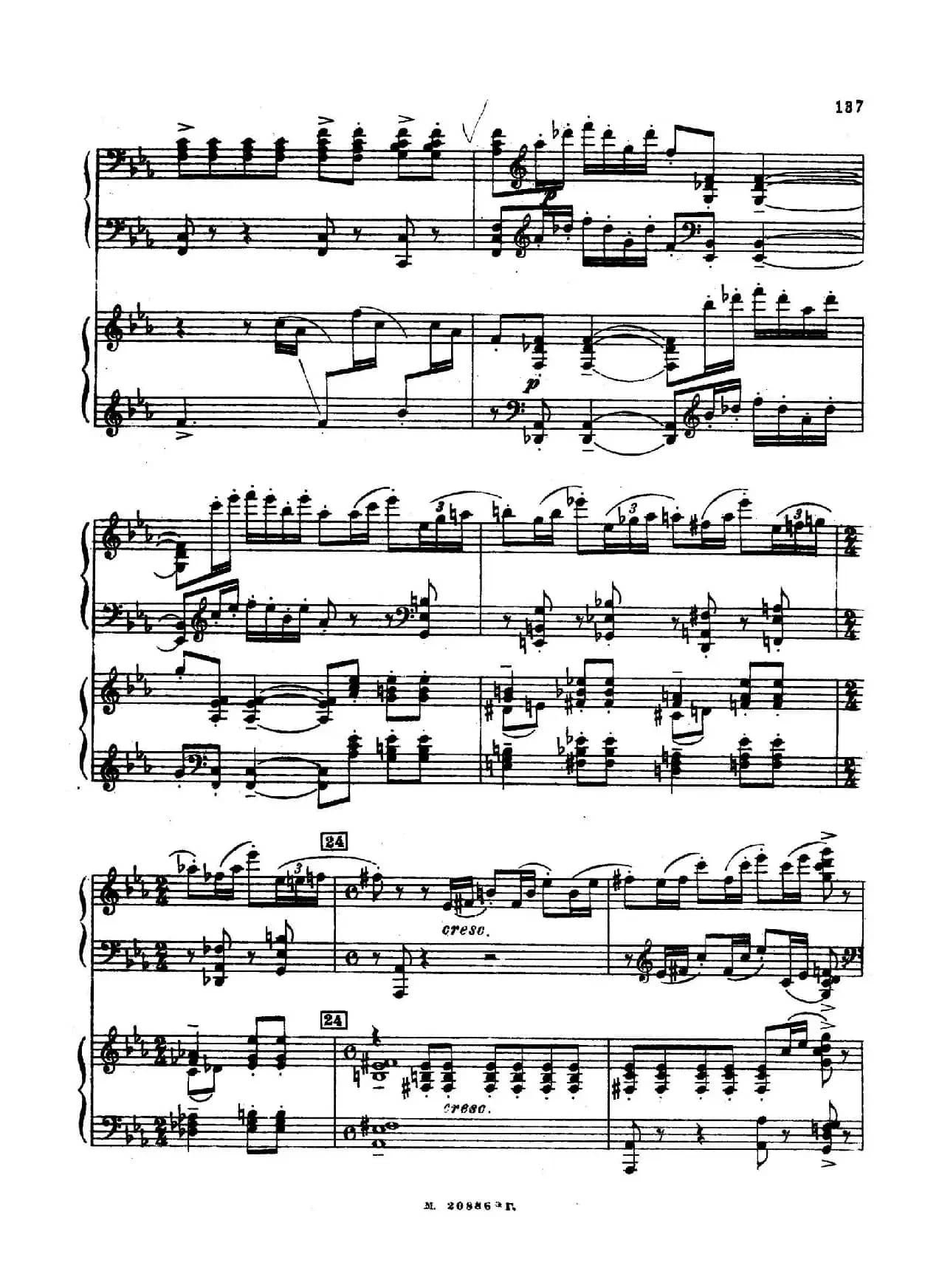 交响舞曲 Symphonic Dance Op.45（双钢琴）