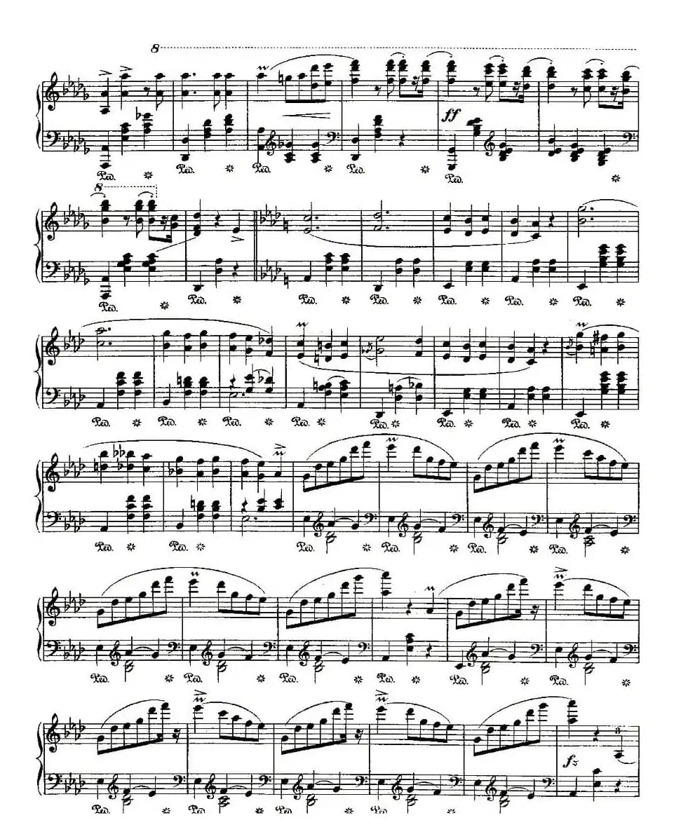 valse brillante，Op.34, No.1