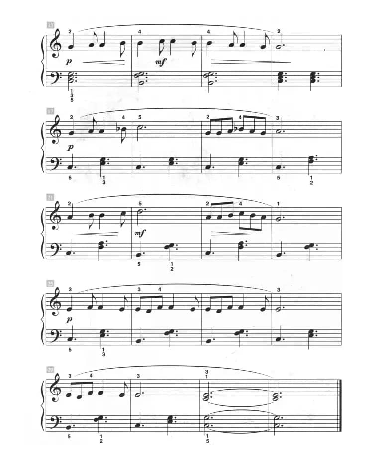 船歌（儿童古典钢琴小品）