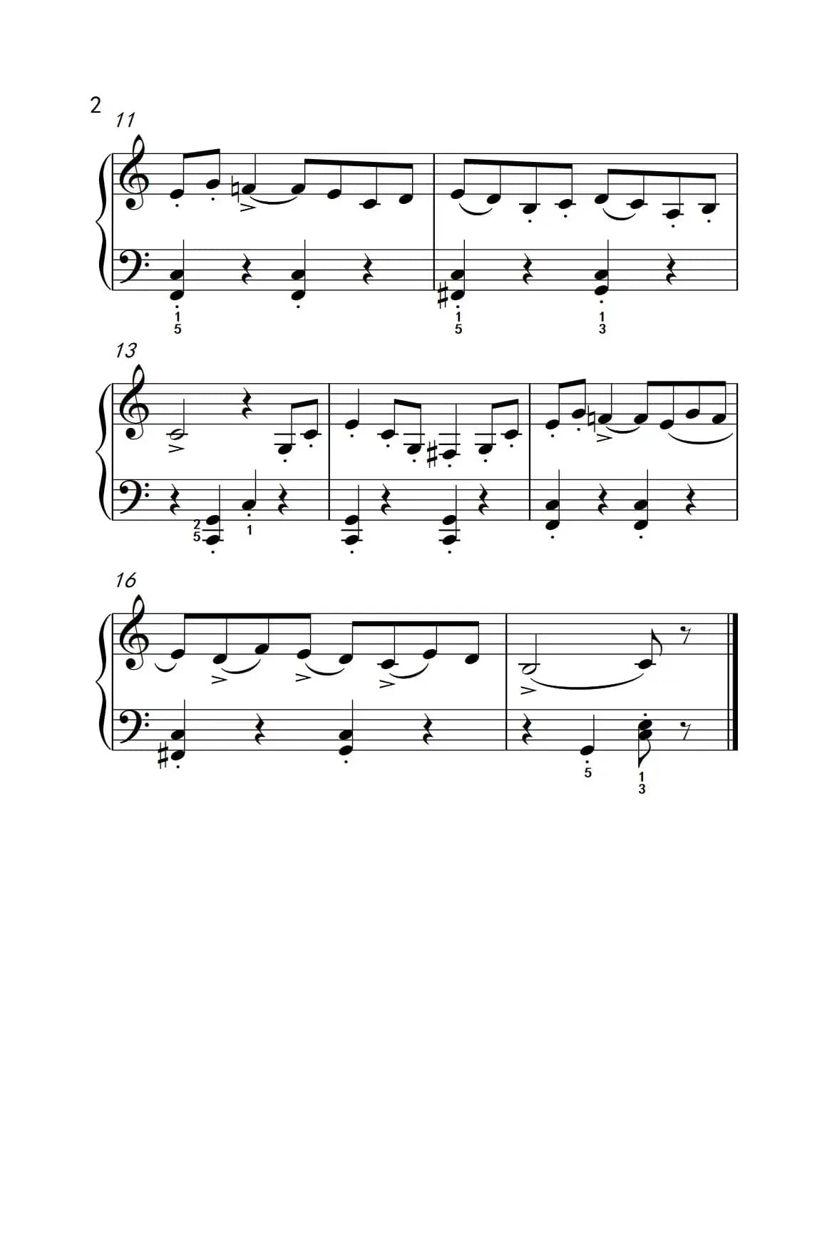 第一级 2.猫主题（中央音乐学院 钢琴（业余）考级教程 1-3级）