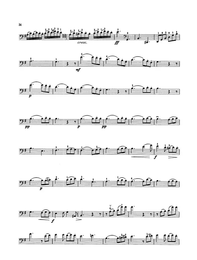 第四奏鸣曲 Op.38（大提琴）