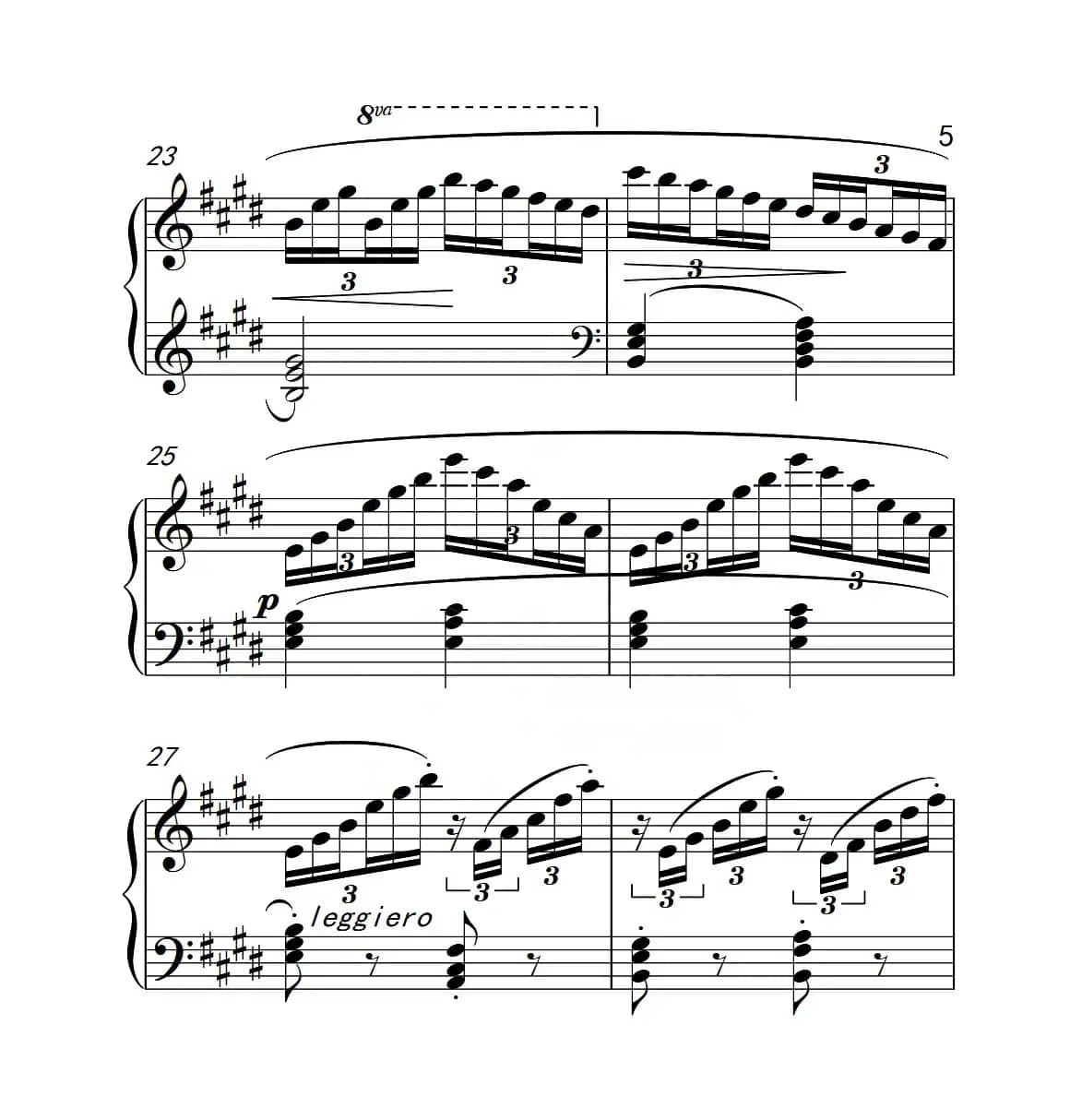 第四级B组 练习曲（中国音乐学院钢琴考级作品1~6级）