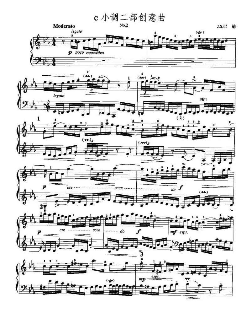 c小调二部创意曲