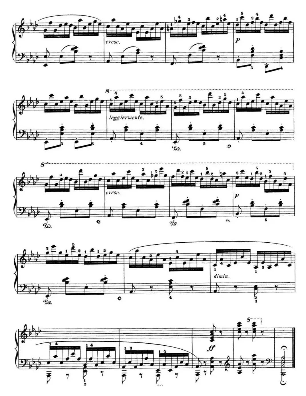 50首车尔尼Op.740钢琴手指灵巧技术练习曲（NO.24）