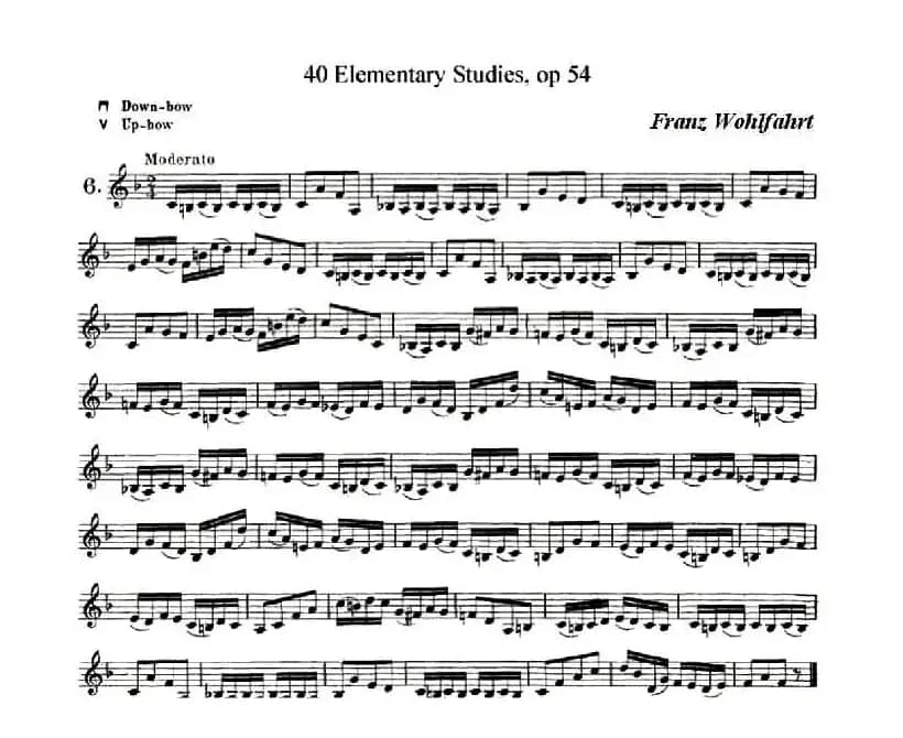 40首小提琴初级技巧练习曲之六