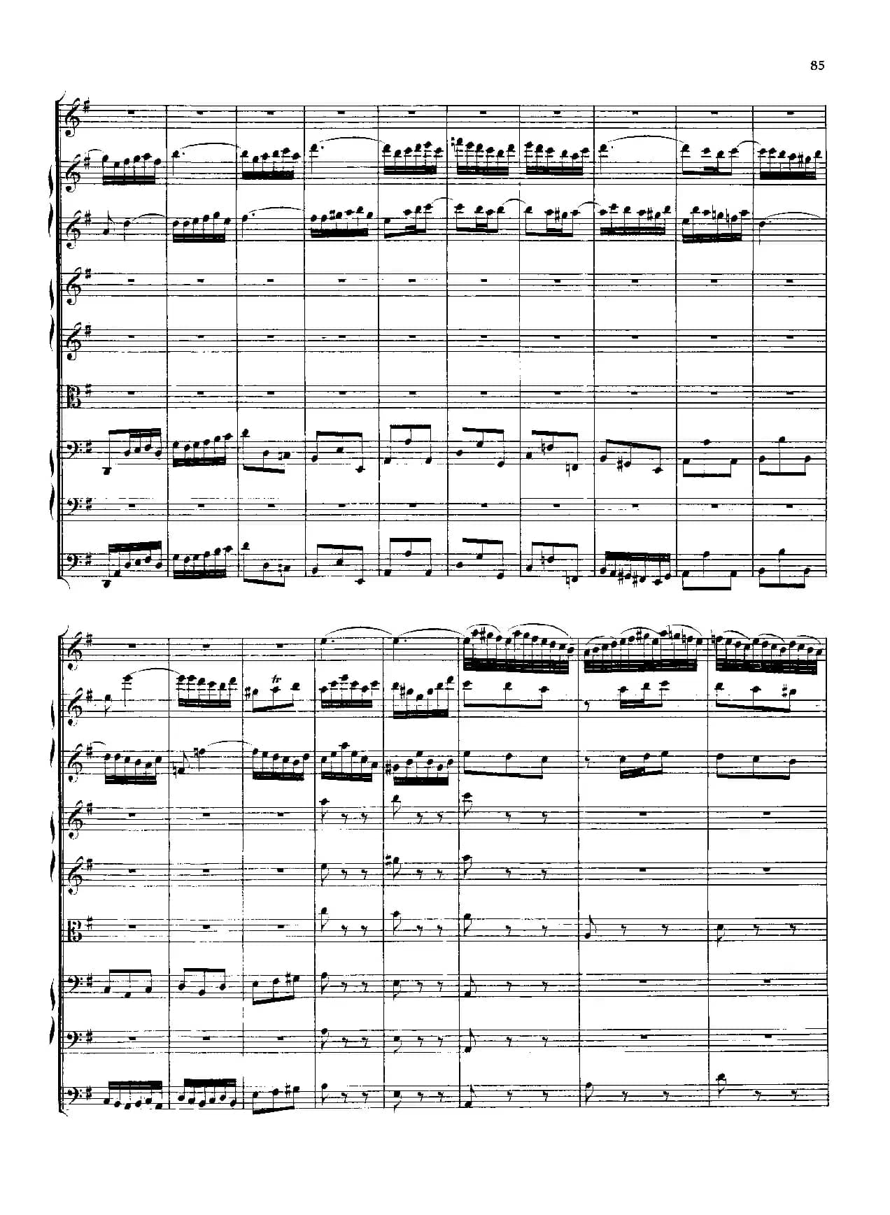 勃兰登堡第四协奏曲（弦乐合奏总谱）