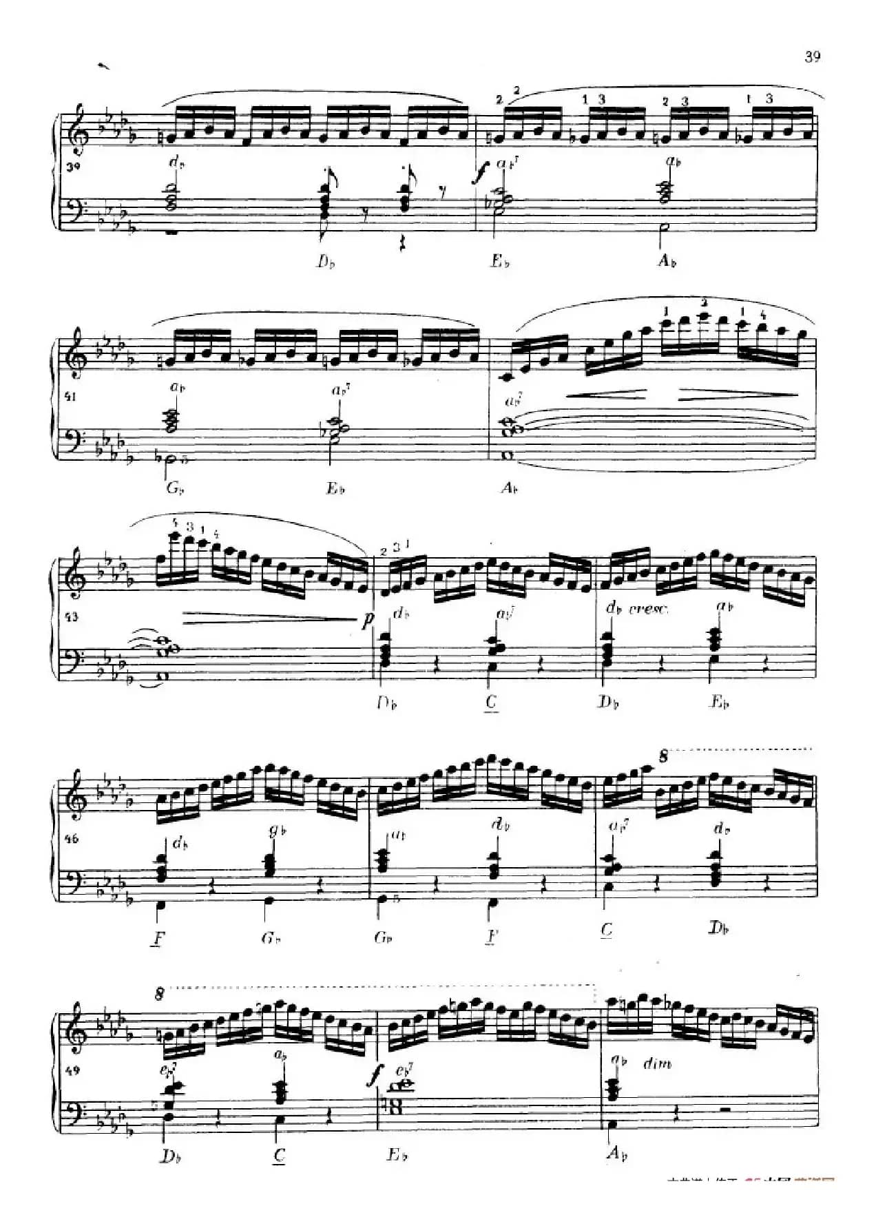 《车尔尼手风琴练习曲集》第Ⅳ册（第7首）