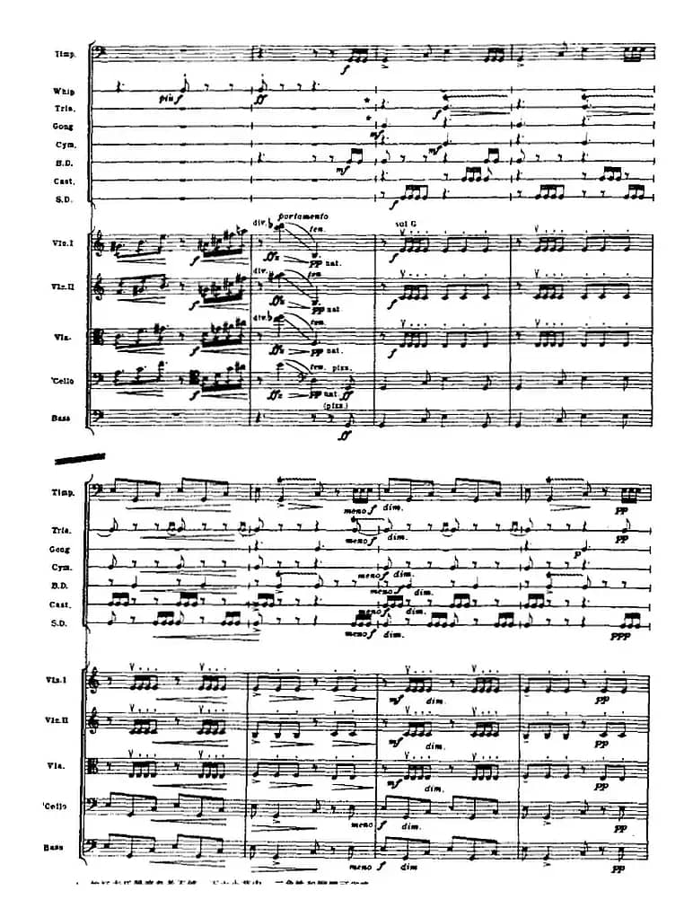 浦塞尔主题变奏与赋格曲（P31-P65）（管弦乐队总谱）