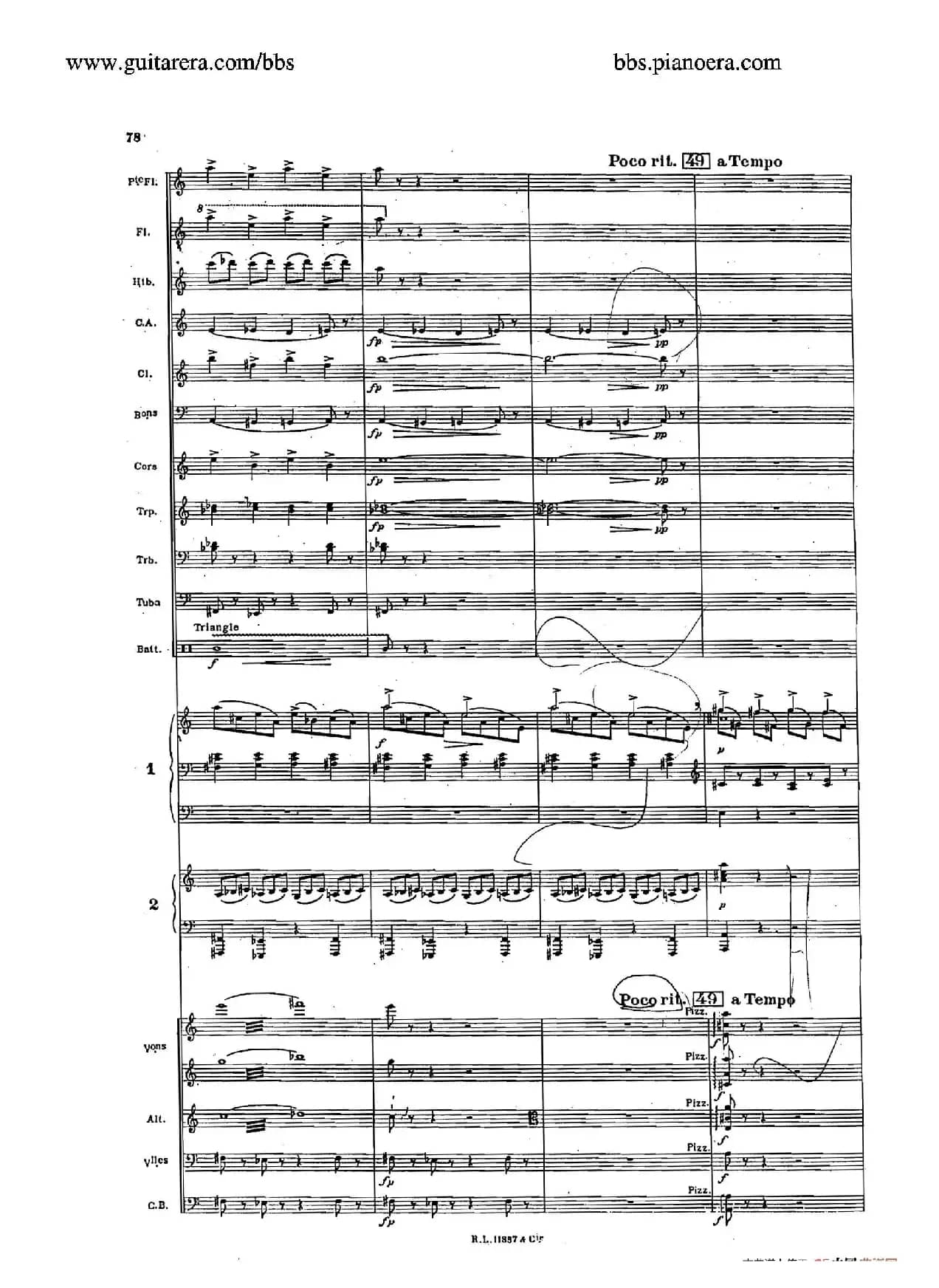 Concerto for 2 Pianos in d Minor（d小调双钢琴协奏曲·总谱）