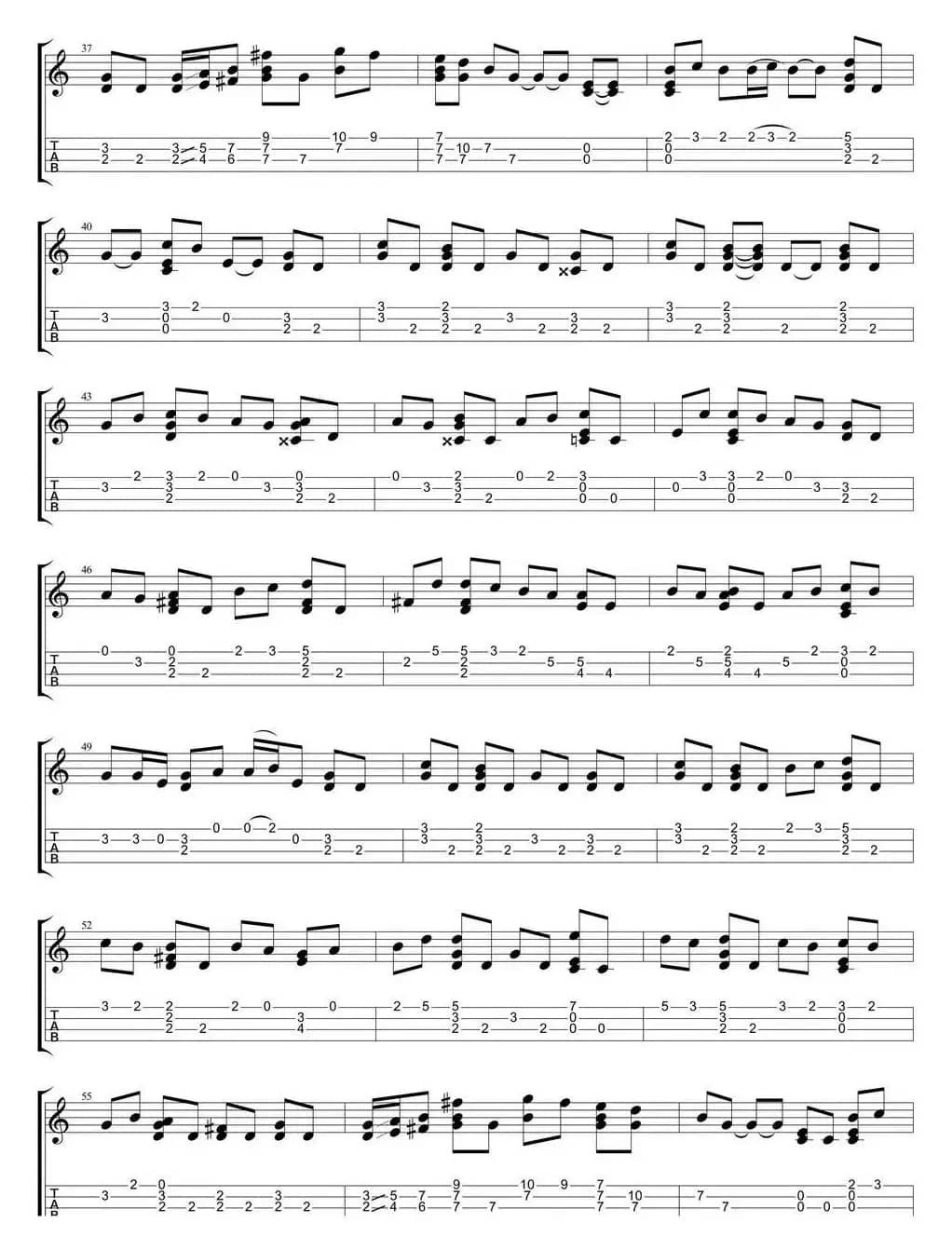 世界末日（尤克里里指弹谱）