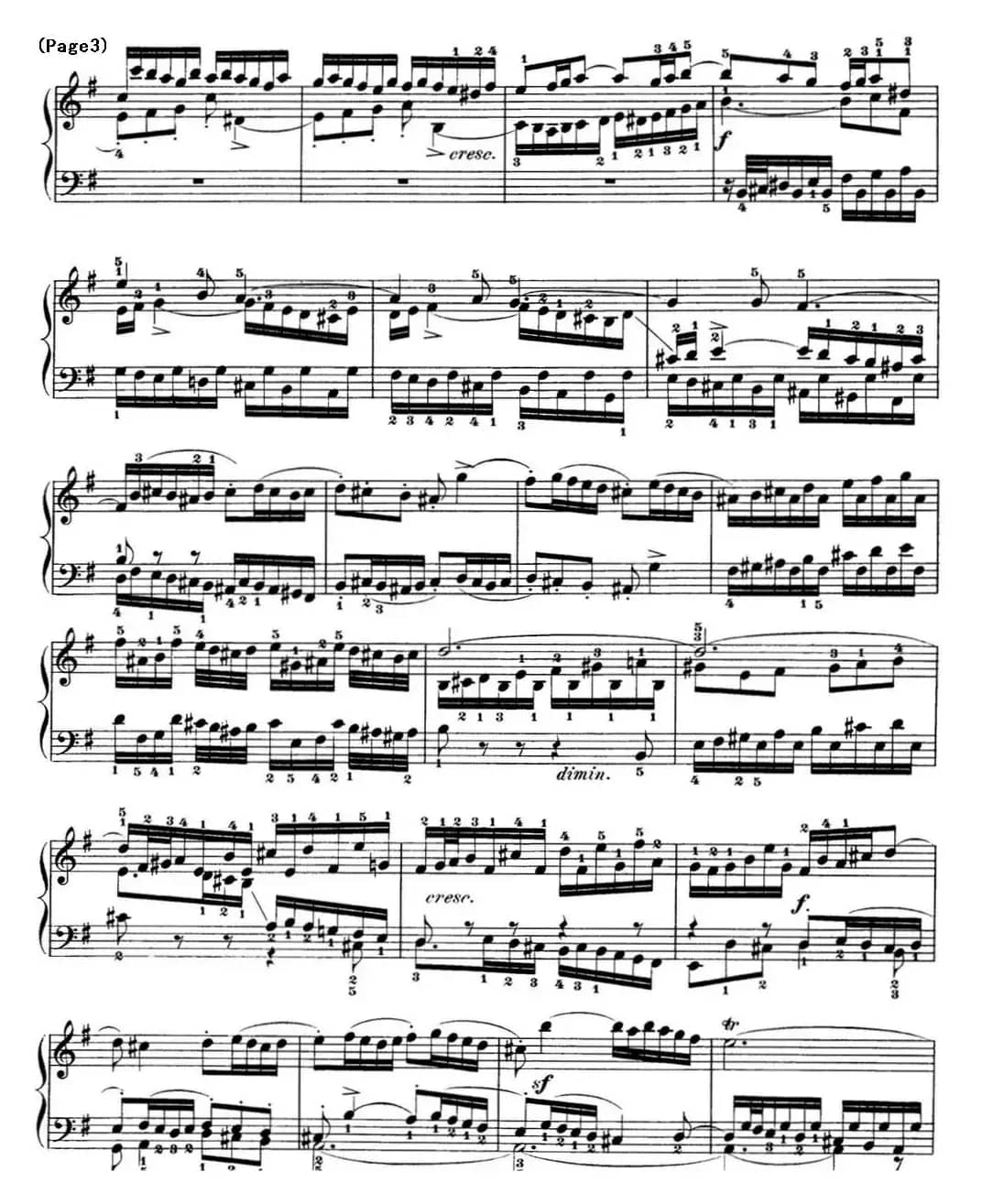 巴赫《平均律钢琴曲集·第一卷》之赋格曲（NO.15）