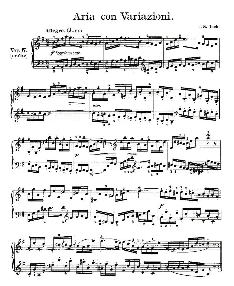 Aria con Variazioni 之17