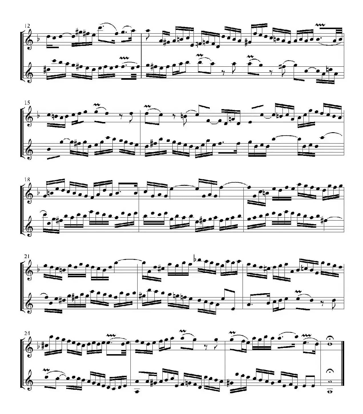 Inventions 巴赫15首创意曲（二重奏—2）