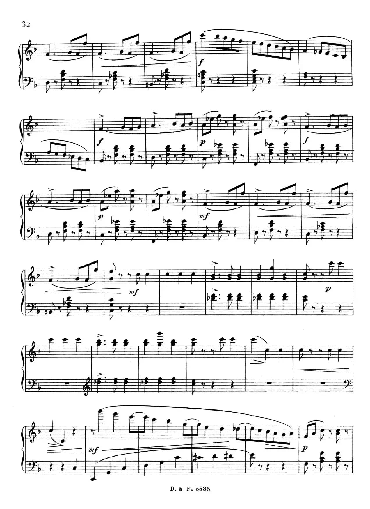 F大调第四圆舞曲 Valse No.4 （Op.90）