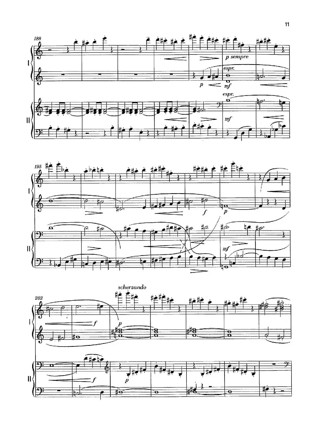 Vier Bagatellen Op.70（4首小品·Ⅰ·四手联弹）