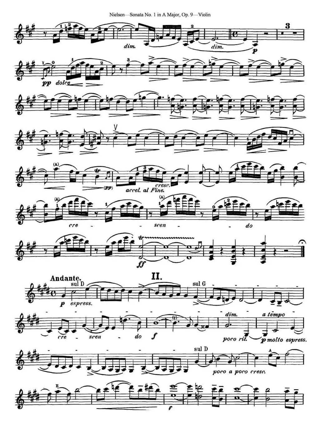 Violin Sonata No.1 in A Major Op.9