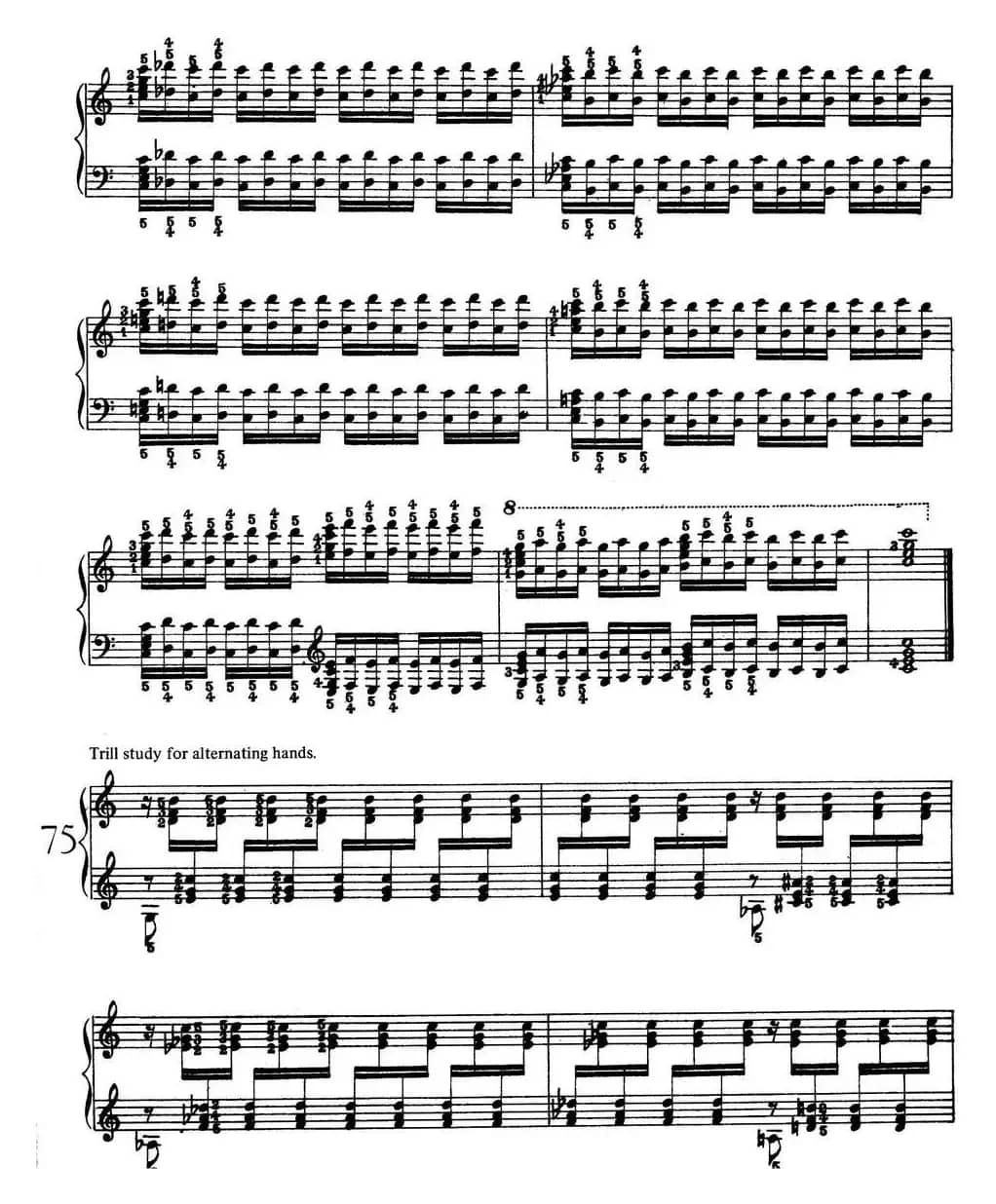 Technical Exercises S.146（李斯特钢琴技巧练习 BOOK Ⅷ）