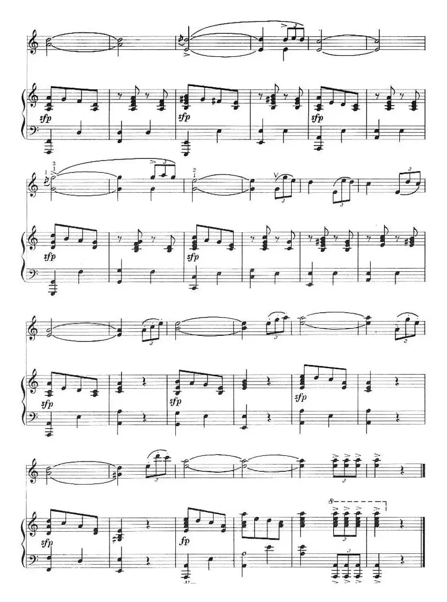 红河山歌（小提琴+钢琴伴奏）