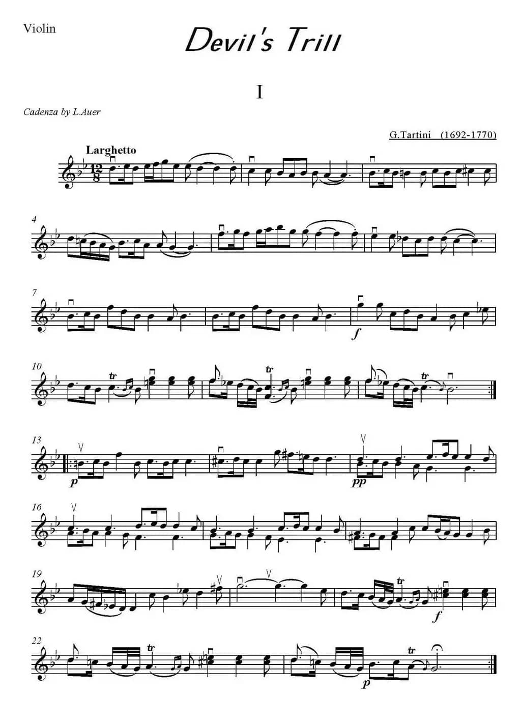 Devil's Trill（I）