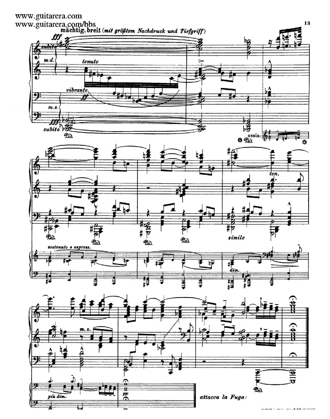 Toccata, Adagio and Fugue in C Major BWV 564 （C大调托卡塔、柔板和赋格）